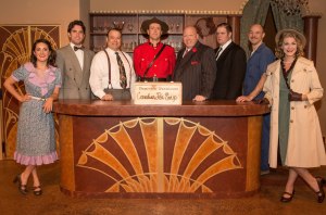 Cast of TOO MANY COOKS at Circle Theatre, running October 17 – November 16, 2013.